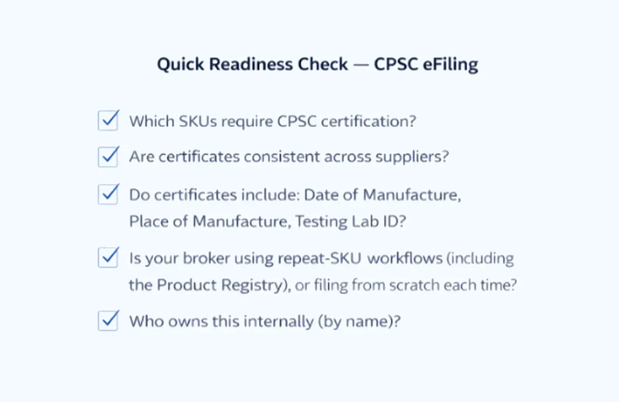 July 2026 CPSC Filing Will Change How Imports Clear